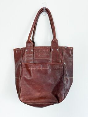 Vintage Y2K Carry All Abercrombie & Fitchbrown leather tote